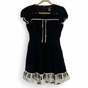 Hot Topic Piano Key Ruffle Mini Dress Size XL